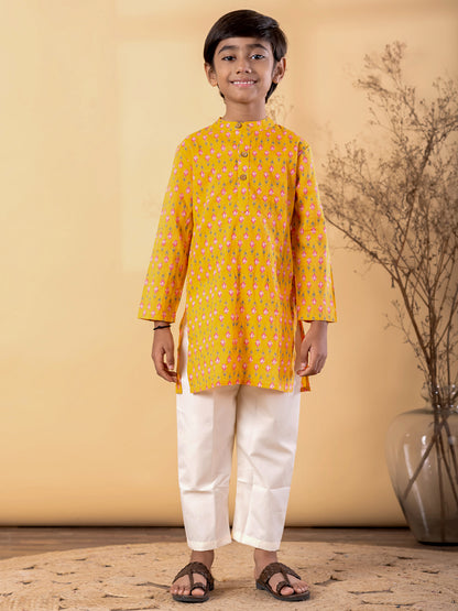 Sunlit Blossom Kurta Pyjama