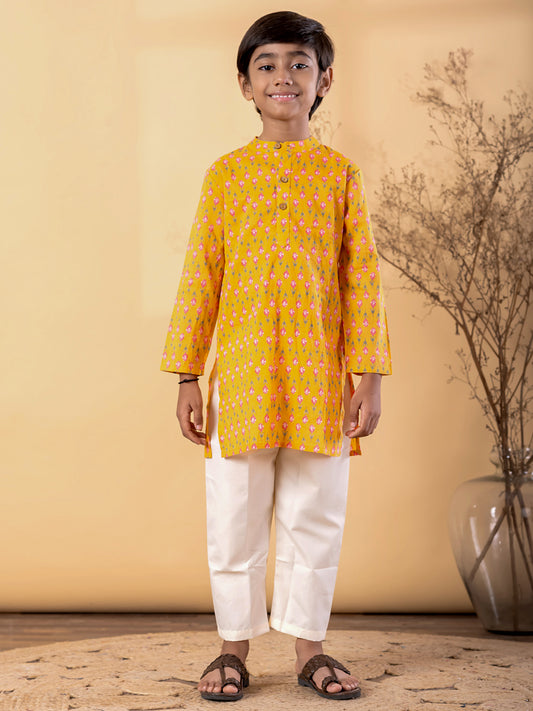 Sunlit Blossom Kurta Pyjama
