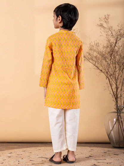 Sunlit Blossom Kurta Pyjama
