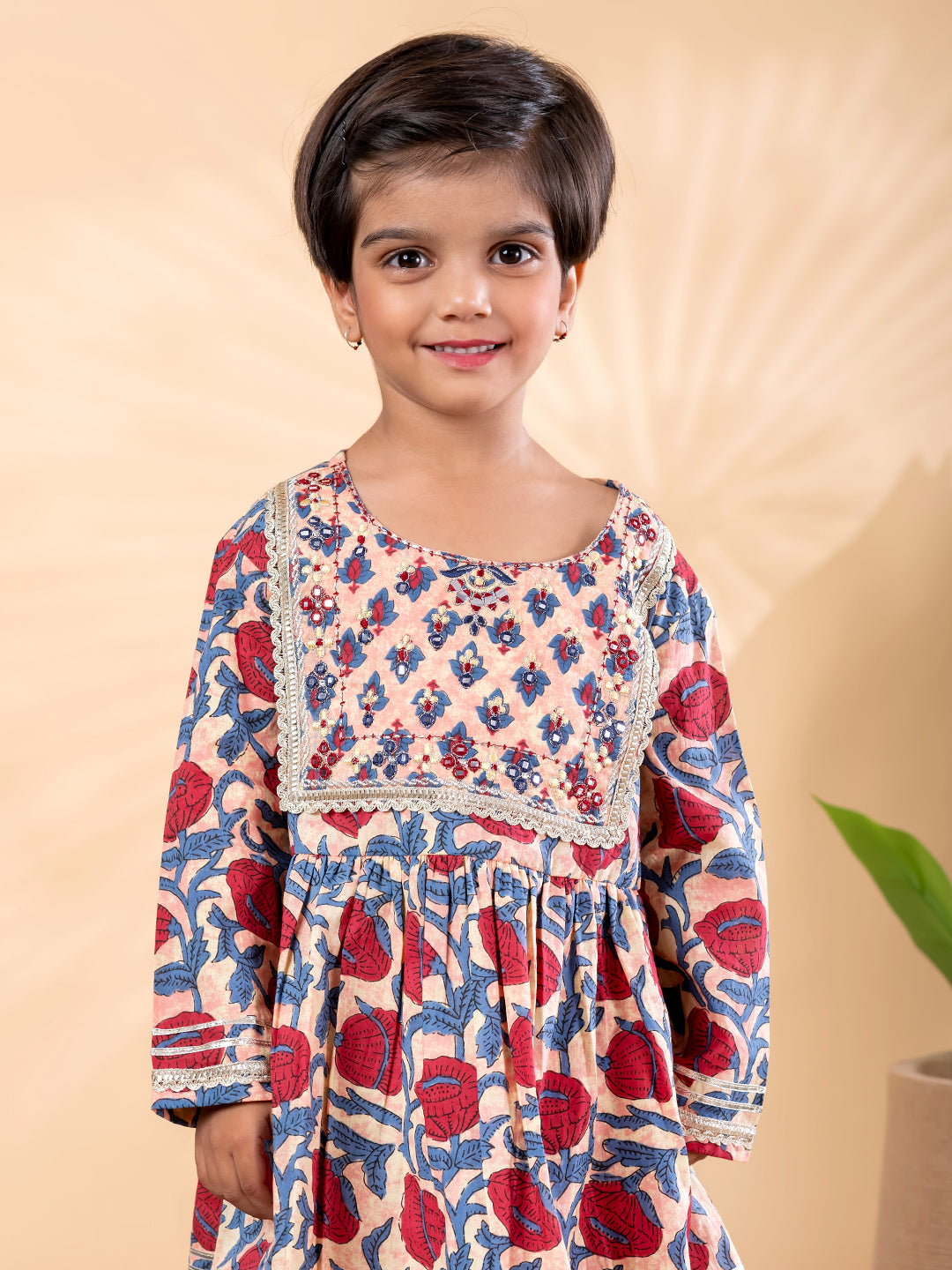 Rangriti Peplum Sharara Kurti Set