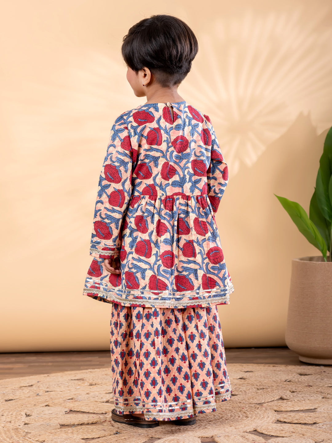 Rangriti Peplum Sharara Kurti Set