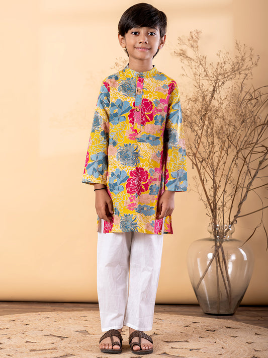 Sunshine Floral Kurta & Pyjama