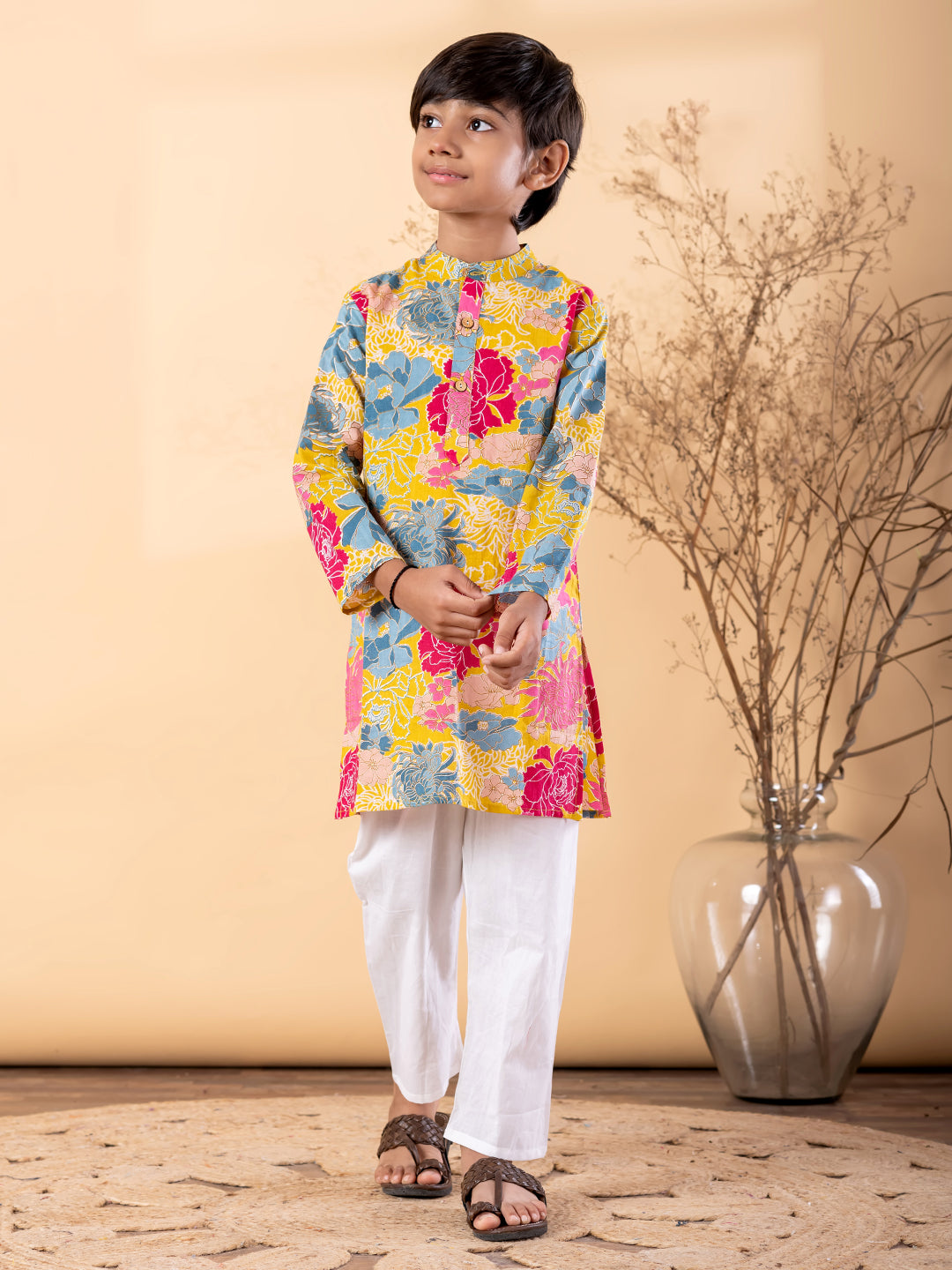 Sunshine Floral Kurta & Pyjama