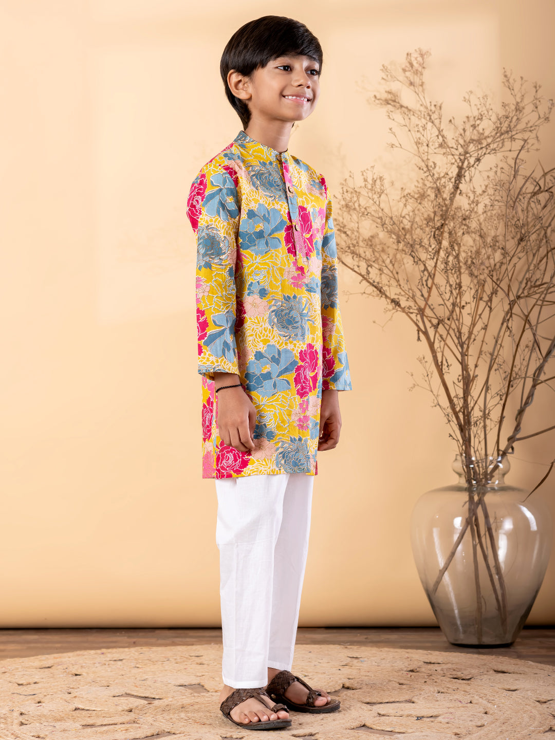 Sunshine Floral Kurta & Pyjama