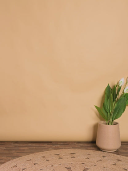 Peach Ethnic Floral Kurta Pyjama & Jacket Outfit for Boys