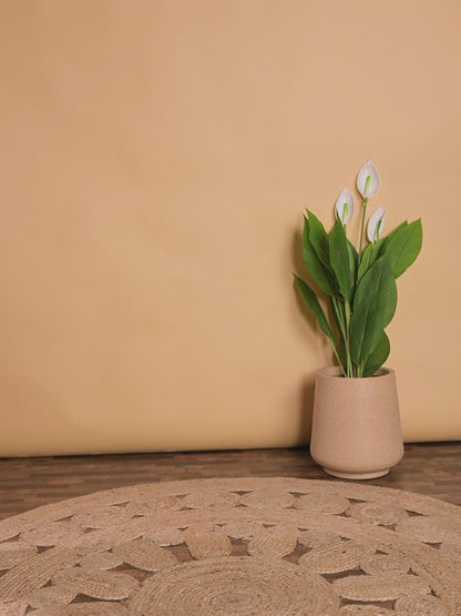 Blush Bloom – Floral Peplum Kurti & Patiala Set